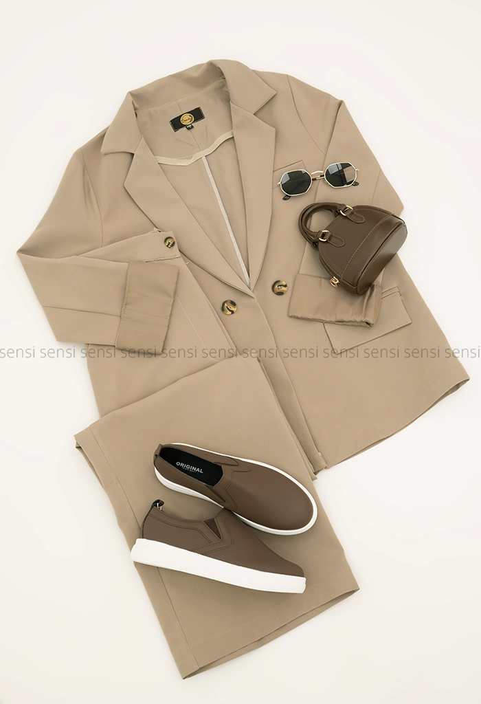 ست کت شلوار آستین آستر دار کد1005480